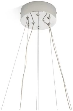 Habitat Yang 2 Tier LED Glass Chandelier - Chrome 12 Habitat Yang 2 Tier LED Glass Chandelier - Chrome -Habitat 9584448 R Z004A