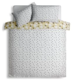 Habitat Scandi Floral Yellow & White Bedding Set - Single -Habitat 9584455 R Z004A