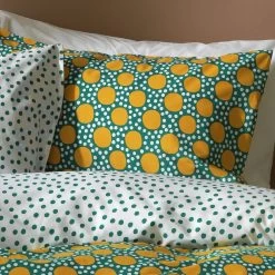 Habitat Sunburst Geo Green & Mustard Bedding Set - Single -Habitat 9588042 R Z006A