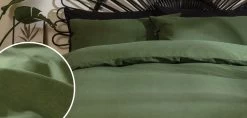 Habitat Cotton Textured Plain Green Bedding Set - Single 12 Habitat Cotton Textured Plain Green Bedding Set - Single -Habitat 9588736 R Z004A