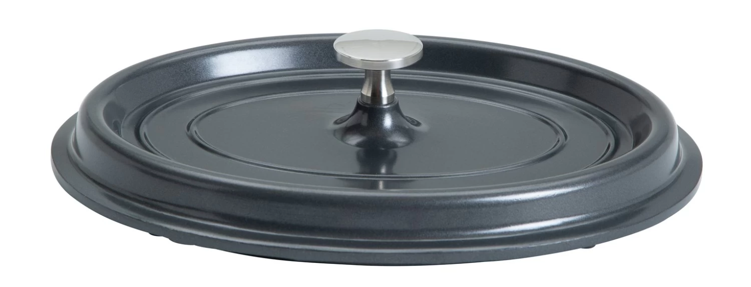 Habitat 4.2LT Cast Aluminium Casserole Dish - Black 6 Habitat 4.2LT Cast Aluminium Casserole Dish - Black - Image 4