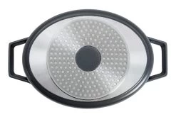 Habitat 4.2LT Cast Aluminium Casserole Dish - Black 11 Habitat 4.2LT Cast Aluminium Casserole Dish - Black -Habitat 9588994 R Z004A