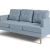Habitat Joshua Fabric 3 Seater Sofa - Blue -Habitat 9589632 R Z001A