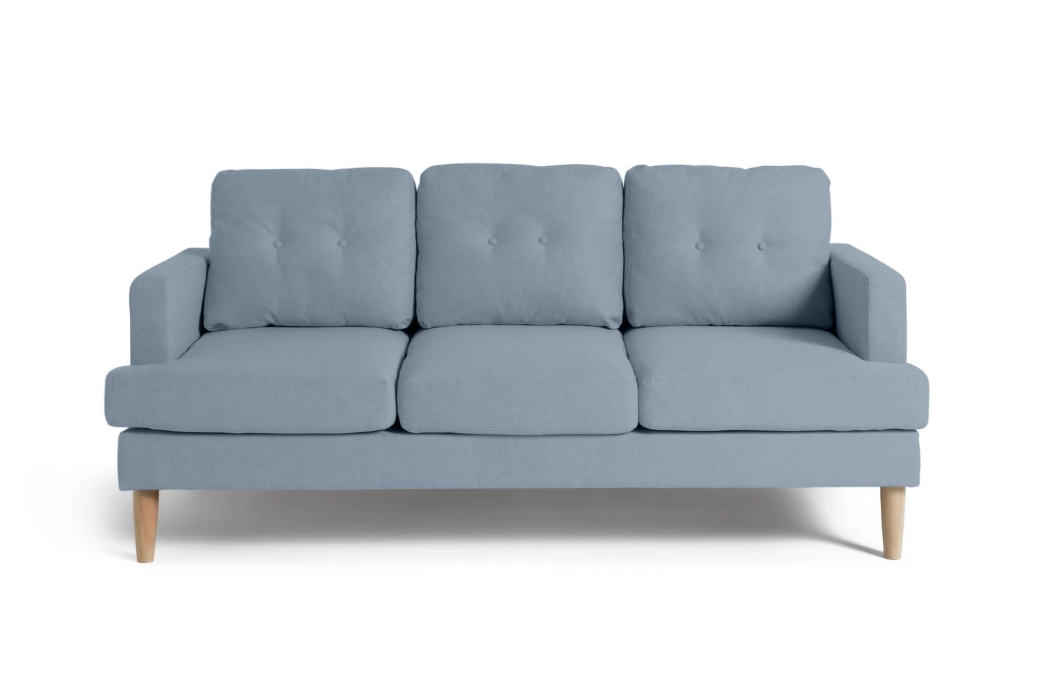 Habitat Joshua Fabric 3 Seater Sofa - Blue 6 Habitat Joshua Fabric 3 Seater Sofa - Blue - Image 4