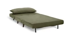 Habitat Roma Small Double Velvet Chairbed - Sage Green -Habitat 9590322 R Z002A