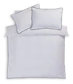 Habitat Cotton 200TC Oxford Edge White Bedding Set - Single -Habitat 9590401 R Z002A