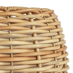 Habitat Round Rattan Planter - Natural -Habitat 9591840 R Z004A