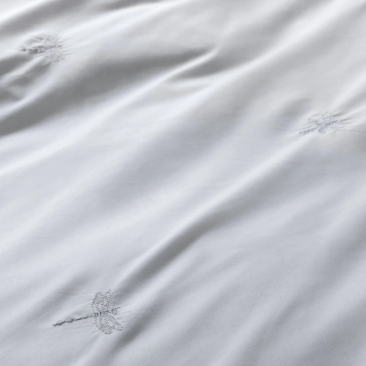 Habitat Dragonfly Embroidered White Bedding Set - Single 8 Habitat Dragonfly Embroidered White Bedding Set - Single - Image 6