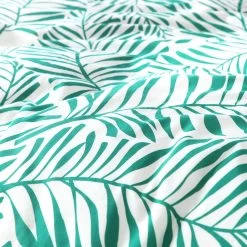 Habitat Abstract Green Leaf & White Bedding Set - Single -Habitat 9593226 R Z004C