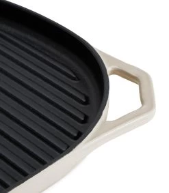 Habitat Large Cast Iron Grill Pan - Cream -Habitat 9596120 R Z003A