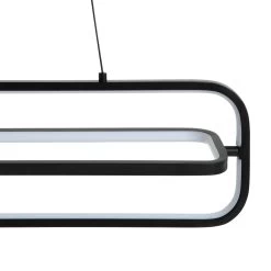 Habitat Metal LED Bar Pendant Light - Black -Habitat 9597428 R Z002A