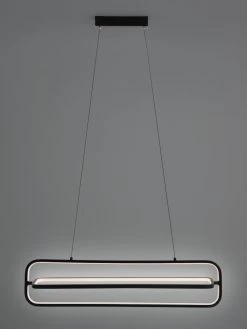 Habitat Metal LED Bar Pendant Light - Black -Habitat 9597428 R Z002C