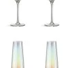 Habitat Iridescent Lustre Set Of 4 Champagne Flute -Habitat 9600102 R Z001A