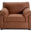 Habitat Florence Leather Armchair - Tan -Habitat 9600511 R Z001A