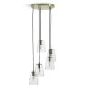 Habitat Webb 5 Light Cluster Pendant - Glass & Brass -Habitat 9600573 R Z001A