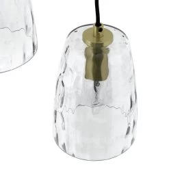 Habitat Webb 5 Light Cluster Pendant - Glass & Brass -Habitat 9600573 R Z002A
