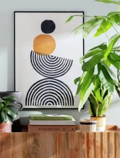 Habitat Abstract Print Framed Wall Art - 50x70cm -Habitat 9601008 R Z001C