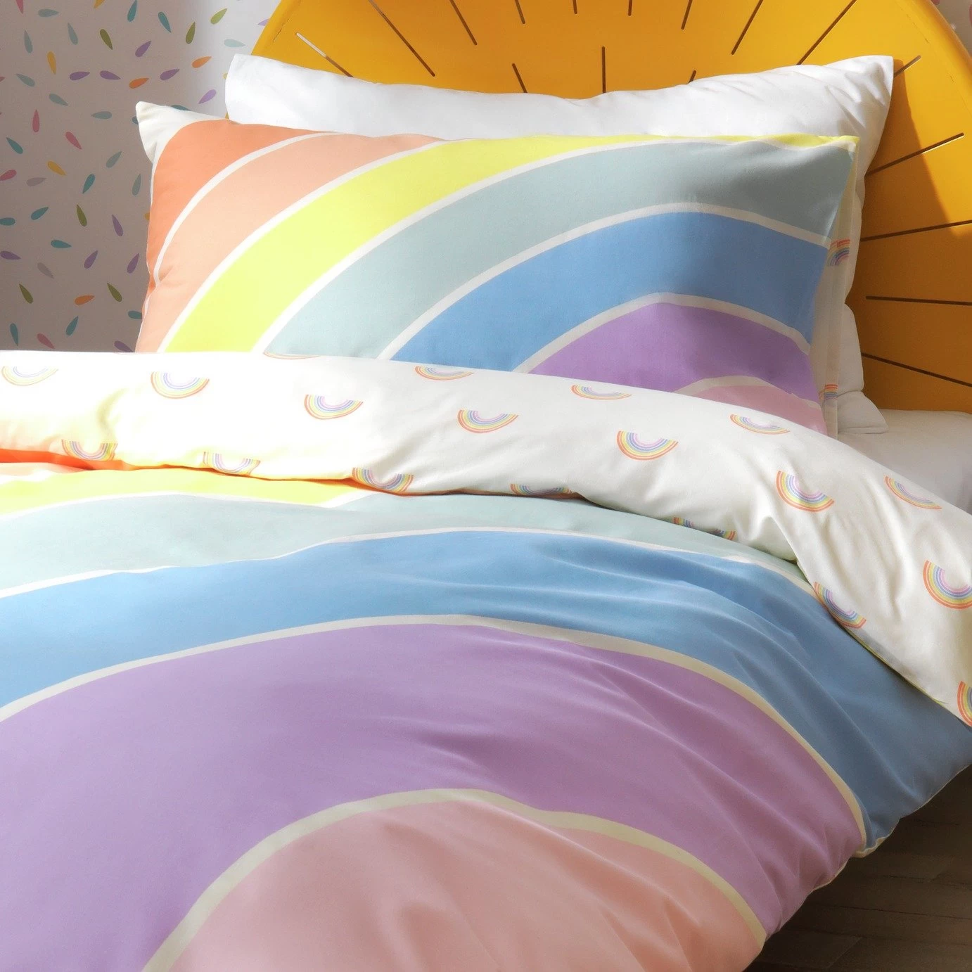 Habitat Kids Rainbow Panel Multicolour Bedding Set - Toddler 3 Habitat Kids Rainbow Panel Multicolour Bedding Set - Toddler