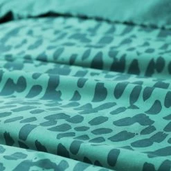 Habitat Emerald Brush Strokes Green Bedding Set - Single -Habitat 9602382 R Z005A