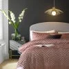 Habitat Geo Velvet Blush Pink Bedding Set - Single -Habitat 9602447 R Z001A
