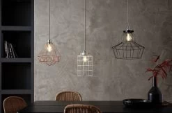 Habitat Indus Large Country Wire Shade - Black -Habitat 9602928 R Z004C