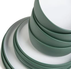 Habitat Two Tone 16 Piece Stoneware Dinner Set -Habitat 9604438 R Z005A