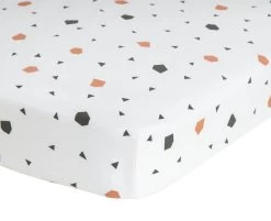 Habitat Kids Cotton Geo Shapes Pack Of 2 Fitted Sheet - Cot -Habitat 9605877 R Z001A