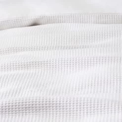 Habitat Cotton Waffle Plain White Bedding Set - Single -Habitat 9607064 R Z005A