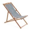 Habitat Folding Wooden Garden Deck Chair - Blue -Habitat 9607703 R Z001A