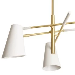 Habitat Vesper Cone 3 Light Ceiling Pendant - White -Habitat 9607813 R Z002A