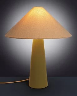 Habitat Conical Ceramic Table Lamp - Olive & Beige -Habitat 9610264 R Z002A