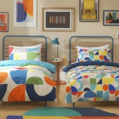 Habitat 29 Habitat Kids Geo Shapes Twin Pack Bedding Set - Double