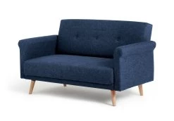 Habitat Evie Fabric 2 Seater Sofa In A Box - Navy Blue -Habitat 9612437 R Z007A