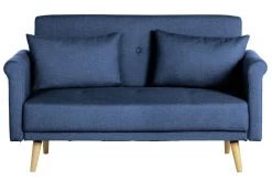 Habitat Evie Fabric 2 Seater Sofa In A Box - Navy Blue -Habitat 9612437 R Z015A