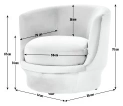 Habitat Ronda Velvet Accent Chair - Olive Green -Habitat 9613058 R E001