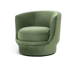 Habitat Ronda Velvet Accent Chair - Olive Green -Habitat 9613058 R Z002A