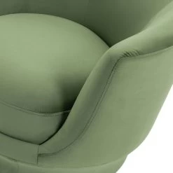 Habitat Ronda Velvet Accent Chair - Olive Green -Habitat 9613058 R Z006A