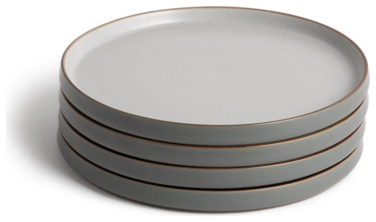 Habitat Speckle Set Of 4 Side Plate - Grey 3 Habitat Speckle Set Of 4 Side Plate - Grey