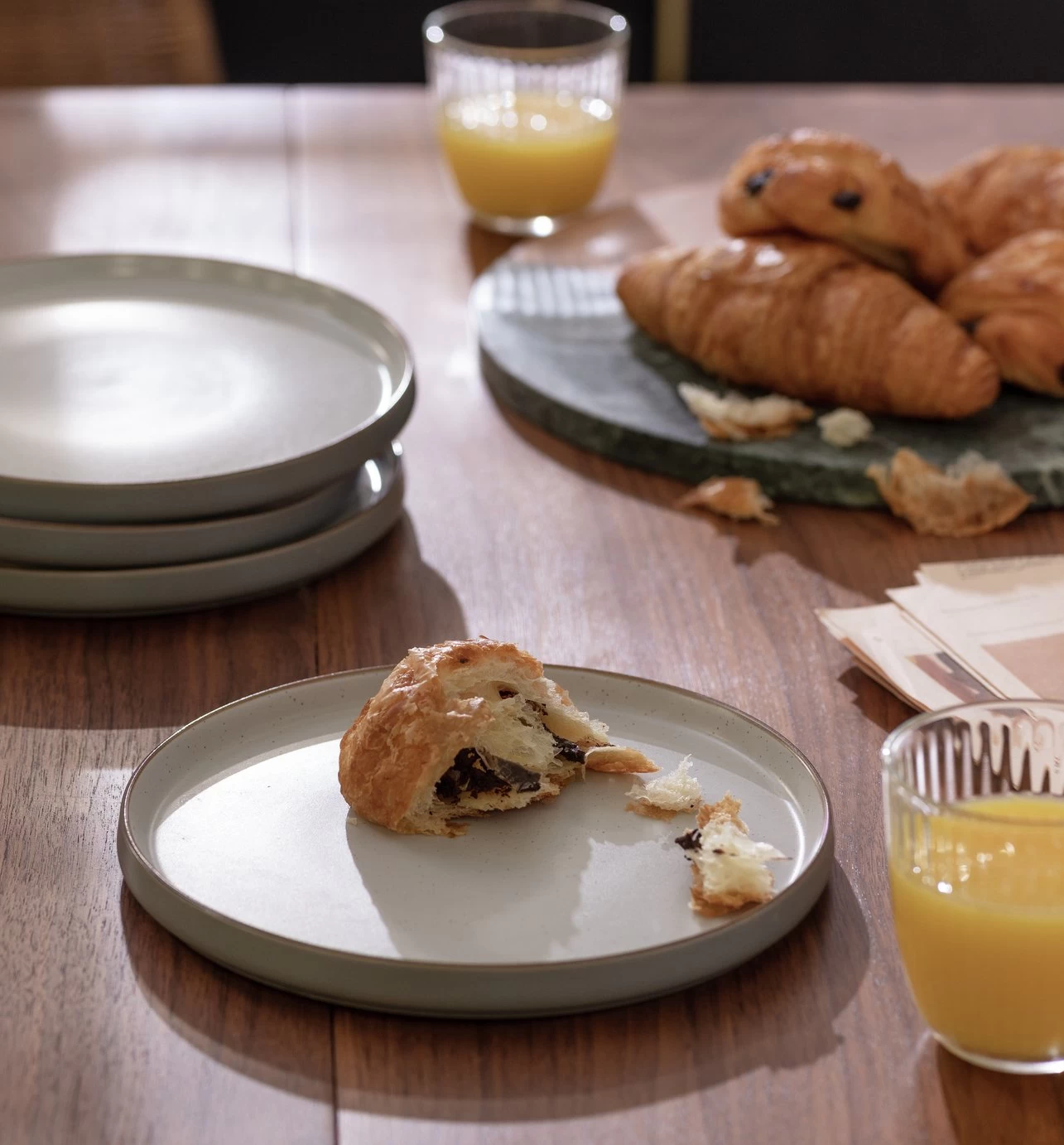 Habitat Speckle Set Of 4 Side Plate - Grey 4 Habitat Speckle Set Of 4 Side Plate - Grey - Image 2