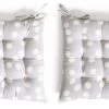 Habitat Spot Pack Of 2 Seat Cushion - Grey And White -Habitat 9616787 R Z001A