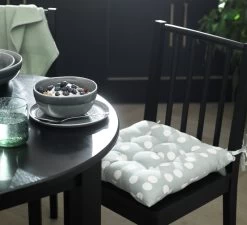 Habitat Spot Pack Of 2 Seat Cushion - Grey And White -Habitat 9616787 R Z001C