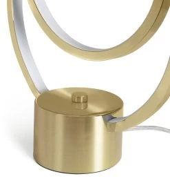 Habitat Pill Metal LED Table Lamp - Brushed Brass -Habitat 9618761 R Z003A