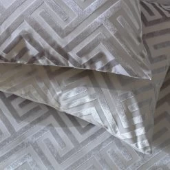 Habitat Geo Velvet Silver Bedding Set - Single -Habitat 9621356 R Z003A