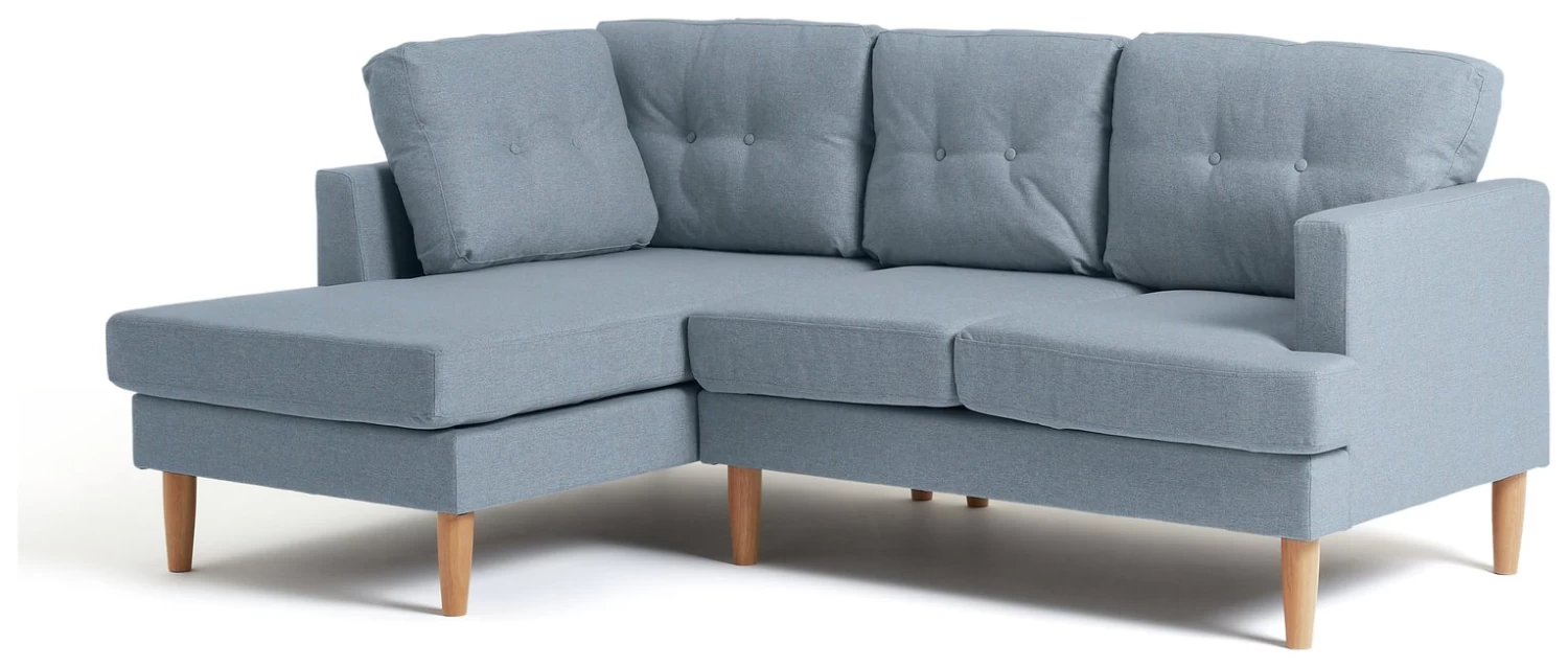 Habitat Joshua Left Hand Corner Chaise Sofa - Blue 3 Habitat Joshua Left Hand Corner Chaise Sofa - Blue