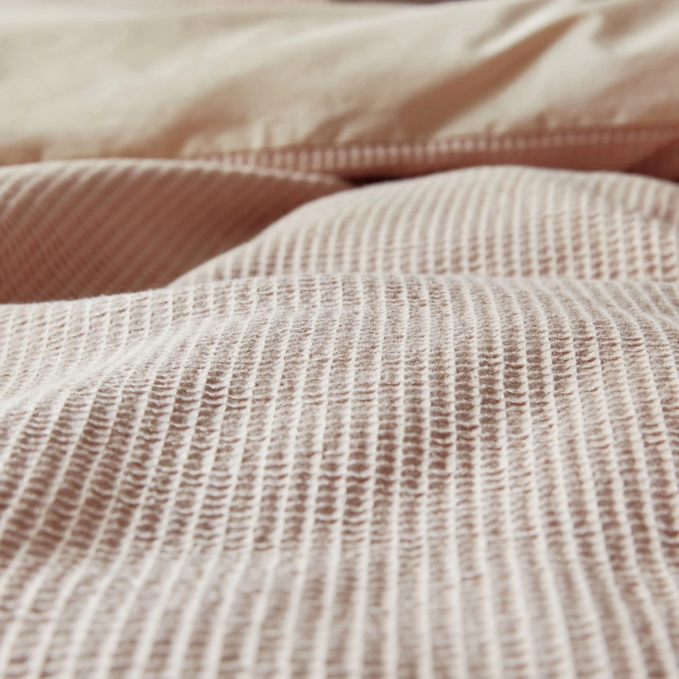 Habitat Cotton Waffle Plain Neutral Bedding Set - Single 9 Habitat Cotton Waffle Plain Neutral Bedding Set - Single - Image 7