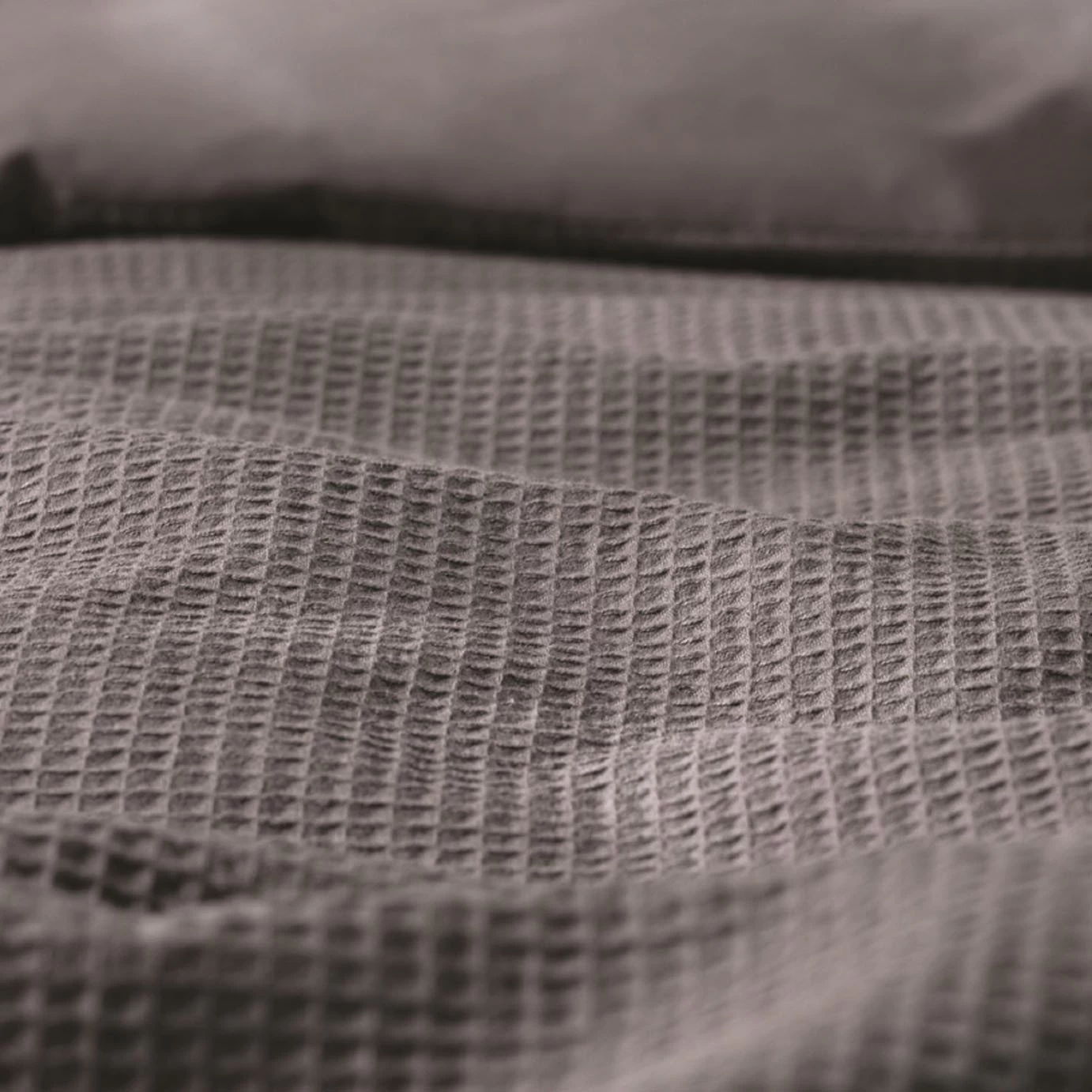 Habitat Cotton Waffle Plain Charcoal Bedding Set - Single 8 Habitat Cotton Waffle Plain Charcoal Bedding Set - Single - Image 6