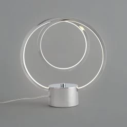 Habitat Pill Metal LED Table Lamp - Brushed Chrome -Habitat 9625345 R Z002C