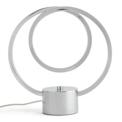 Habitat Pill Metal LED Table Lamp - Brushed Chrome -Habitat 9625345 R Z003A