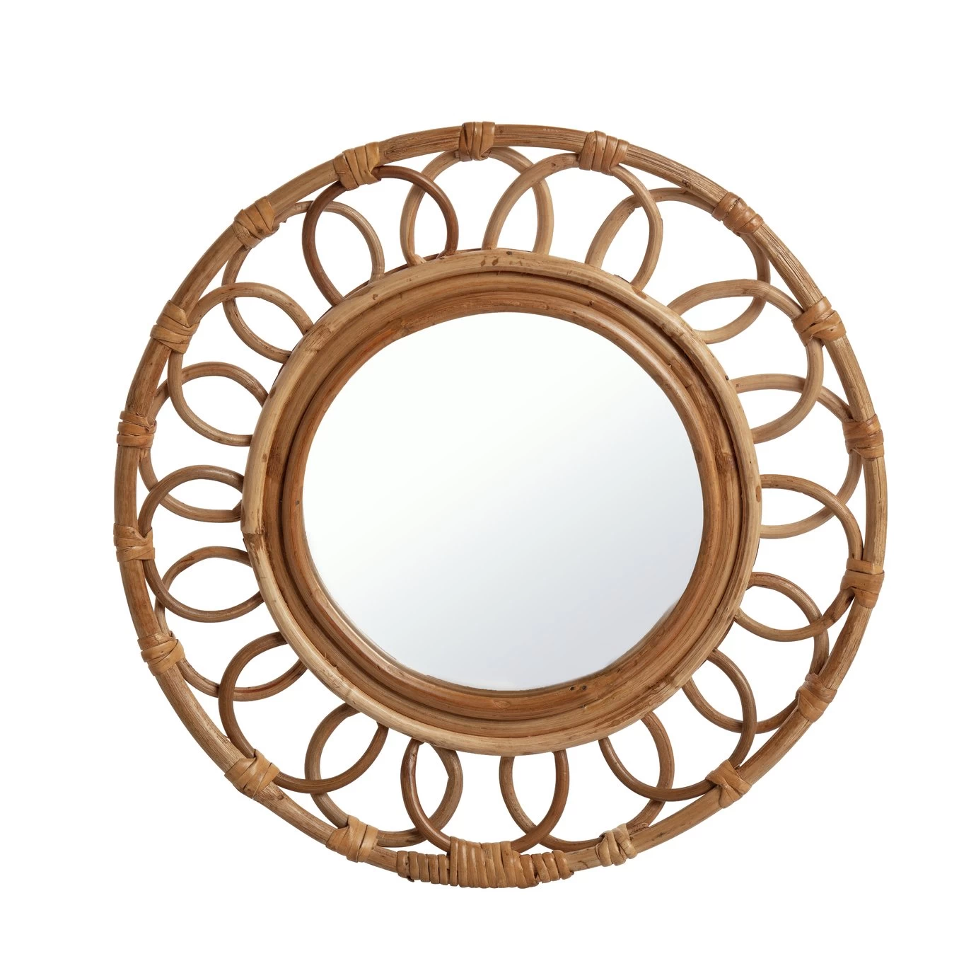 Habitat Faux Rattan Garden Mirror 3 Habitat Faux Rattan Garden Mirror