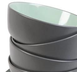 Habitat Two Tone 16 Piece Stoneware Dinner Set -Habitat 9626997 R Z004A